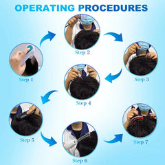 2025 Portable 7IN1 High Frequency Hair Follicle Detection Scalp Massage Oxygen Jet Anti-Hair Loss Regrowth Machine