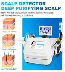 2025 Portable 7IN1 High Frequency Hair Follicle Detection Scalp Massage Oxygen Jet Anti-Hair Loss Regrowth Machine
