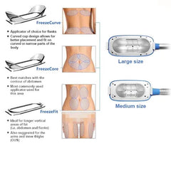 360 Cryolipolysis Cool Tech 9in1 Cryo Fat Freeze Vacuum Suction Sculpting Body Slimming machine