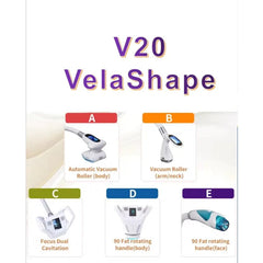 5 in 1 Beauty Equipment Roller Massage Roller Heads Cavitation Vacuum Radio Frequency Body Massage Rf Slimming Machine For Salon