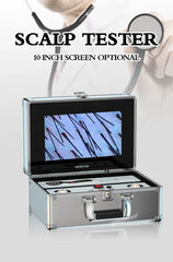 HD 50/200X Hair Scalp Skin Analyzer with Freeze Frame Oil Moisture Test Portable Digital Microscope for Follicle Detection