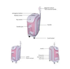 360 IPL laser hair removal machine OPT Whitening and rejuvenation beauty machine Freezing Point Hair Removal Device Beauty Instrument