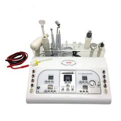 8 in 1 Multifunctional whit diamond peel Cautery Ultrasonic Vaccum Spray Galvanic Facial Machine Massager Facial Beauty Equipment