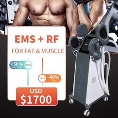 Hot sales EMS Slimming Machine RF 4 Handles Body EMS NEO With RF Weight loss Skin Tightening Muscle Building