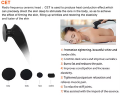 RET CET 448khz Machine Tecar Physiotherapy RF Body Slimming Machine