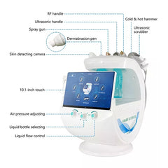 Multifunction 7 In 1 Oxygen Diamond dermabrasion H2O2 Aqua Peel Facial Hydra Machine / Microdermabrasion Machine