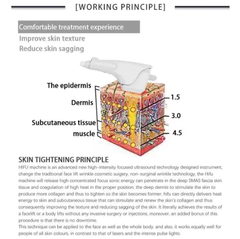 Ultrasound machine lifting face hifu machine beauty equipment ultra therapy beauty equipment facial slimming machine for face