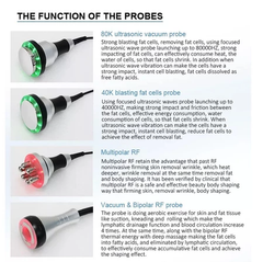 80K RF Face lifting and wrinkle removal face and body Slimming beauty Machine 80k hz Cavitation Ultrasonic Radio Frequency Machine