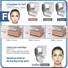 Newest Max Hifu 7D Machine Cartridge Ultramicro Ultrasound Mptst Smas Facial Lift Body Slim Shape Anti Wrinkle Removal