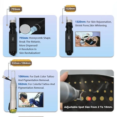 Pico laser carbon machine super picosecond 755nm and scar freckle Mole removal beauty machine