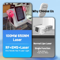 3 In 1 Fat Reduction Body Slim Machine Red Light+RF+EMS Slimming Body Shaping Beauty Machine