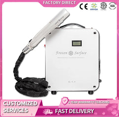 Professional Ice Cold Frozen Cryotherapy Flat Iron Nano-Cryo Hair Repair & Straightening Salon-Grade Cool Treatment Device