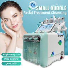 Updated 6 in 1 Portable Hydro Dermabrasion Skin Care Beauty Machine Water Oxygen Jet Hydro Diamond Peeling Microdermabrasion HOT