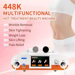 New 448K TECAR Physical Therapy Indiba RET CET RF Machine for Weight Loss