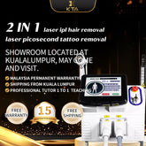 portable diode laser hair removal machine 2 in 1 laser picosecond tattoo removal ipl hair removal 755nm