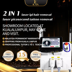 portable diode laser hair removal machine 2 in 1 laser picosecond tattoo removal ipl hair removal 755nm