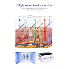 Professional 7 Colors Led Phototherapy Beauty Device PDT Led Facial Machine Led Light Up Therapy