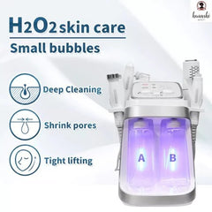 Hot sales Top quality 6 in 1 Hydra Oxygen Jet Dermabrasion Hydro Aqua Peeling Beauty Face Equipment Salon Facial Machine