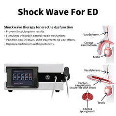 Portable Pain Relief Physical Therapy Focused Extracorporeal Shockwave Therapy Machinee