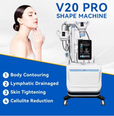 5 in 1 Beauty Equipment Roller Massage Roller Heads Cavitation Vacuum Radio Frequency Body Massage Rf Slimming Machine For Salon