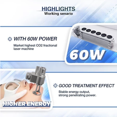 Portable laser co2 fractional Removal Stretch Mark Private and Tight Skin Repair Beauty Machine