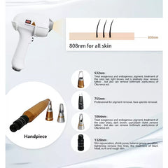 808 Diode Laser Hair Removal Machine picosecond laser remove freckles Pico laser Tattoo Removal Carbon peeling Device