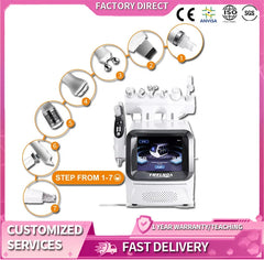 6 in 1 Small Bubble Machine Oxygen Jet Peel Device Deep Skin Cleaning Beauty Equipment BIO Face Lift Skin Cleansing Ati Aging