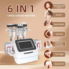 Newest 6 in 1 Body Shaping Machine 40K Loss Weight Ultrasonic Cavitation Vacuum Slimming Device Salon Spa