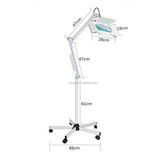 Salon 5X 36W Magnifier Glass Lamp Foldable L204 Magnifying Glass With Led Light for Beauty