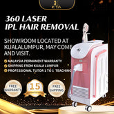 360 IPL laser hair removal machine OPT Whitening and rejuvenation beauty machine Freezing Point Hair Removal Device Beauty Instrument