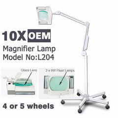 Salon 5X 36W Magnifier Glass Lamp Foldable L204 Magnifying Glass With Led Light for Beauty
