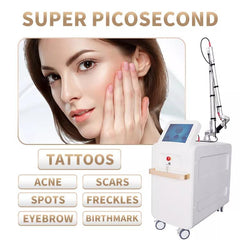 Super Picosecond laser 532nm 785nm 1064nmr machine for Tattoo Removal Freckle RemovalQ Switch Nd Yag Laser