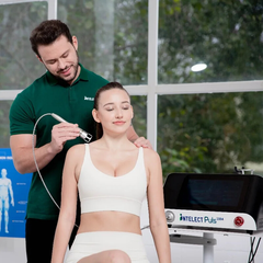 Portable 12 Watt 1064nm With 10 Bar ESWT Point Physiotherapy Spa Machine