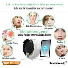 New Arrivals Portable Facial Skin Analyzer Skin Analysis Facial Machine 3D Skin Body Facial Visia Skin Analysis Machine