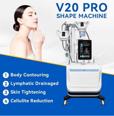 5 in 1 Beauty Equipment Roller Massage Roller Heads Cavitation Vacuum Radio Frequency Body Massage Rf Slimming Machine For Salon