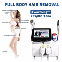 portable diode laser hair removal machine 2 in 1 laser picosecond tattoo removal ipl hair removal 755nm