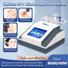 Spider Veins Removal 5 In 1 980nm laser toe Nails Fungus Removal machine beauty