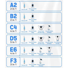 5 in 1 Beauty Equipment Roller Massage Roller Heads Cavitation Vacuum Radio Frequency Body Massage Rf Slimming Machine For Salon