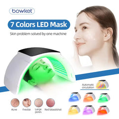 Professional 7 Colors Led Phototherapy Beauty Device PDT Led Facial Machine Led Light Up Therapy