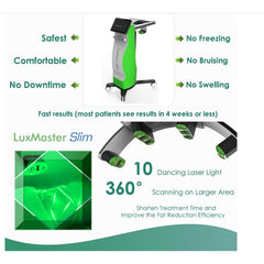 10d laser liposuction slimming green laser roller slim machine LuxMaster 532nm burn fat body slimming weight loss laser therapy
