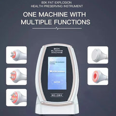 New 6 In 1 Cavitation Ultrasonic Body Slimming Machine Radio Frequency Massage Instrument Weights Loss Eletric Muscle Stimulator