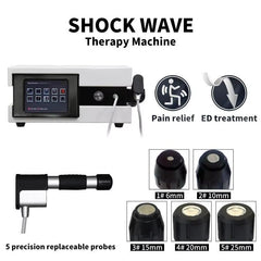 Portable Pain Relief Physical Therapy Focused Extracorporeal Shockwave Therapy Machinee