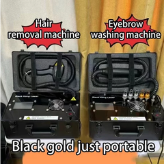 Black Kong laser portable suitcase pico laserBlemish removal eyebrow washing