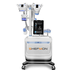 5 in 1 Beauty Equipment Roller Massage Roller Heads Cavitation Vacuum Radio Frequency Body Massage Rf Slimming Machine For Salon