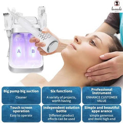 Hot sales Top quality 6 in 1 Hydra Oxygen Jet Dermabrasion Hydro Aqua Peeling Beauty Face Equipment Salon Facial Machine