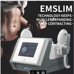 Body Sculpting Ems Tesla Muscle Stimulator Machine Muscle Trainer Ems Body Sculpting Machine 2 handle