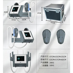 Body Sculpting Ems Tesla Muscle Stimulator Machine Muscle Trainer Ems Body Sculpting Machine 2 handle