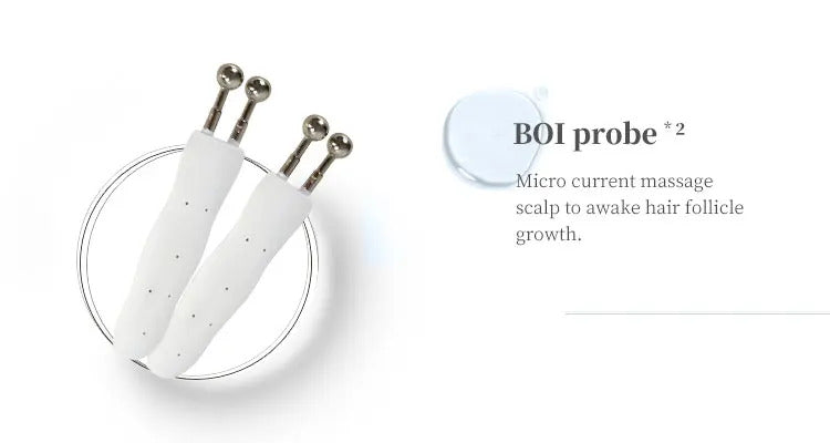 2025 Portable 7IN1 High Frequency Hair Follicle Detection Scalp Massage Oxygen Jet Anti-Hair Loss Regrowth Machine