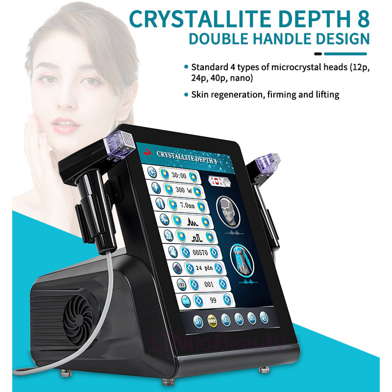 M8 Desktop Microneedl Rf Fractional Rf Microneedle Face Lifting Stretch Mark Disposable Nano Chip Rf Microneedle