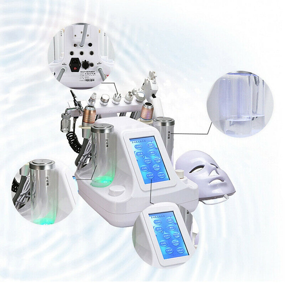 11 in 1 Hydra Dermabrasion Aqua Peeling Vacuum Face Pore Cleaning Skin Rejuvenation Facial Beauty Machine